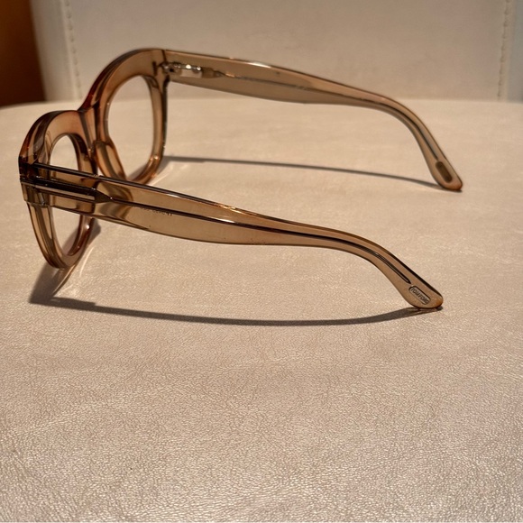 Tom Ford Womens Brown Clear Frame Glasses TF 5493 Acetate Frame Only - Picture 3 of 12